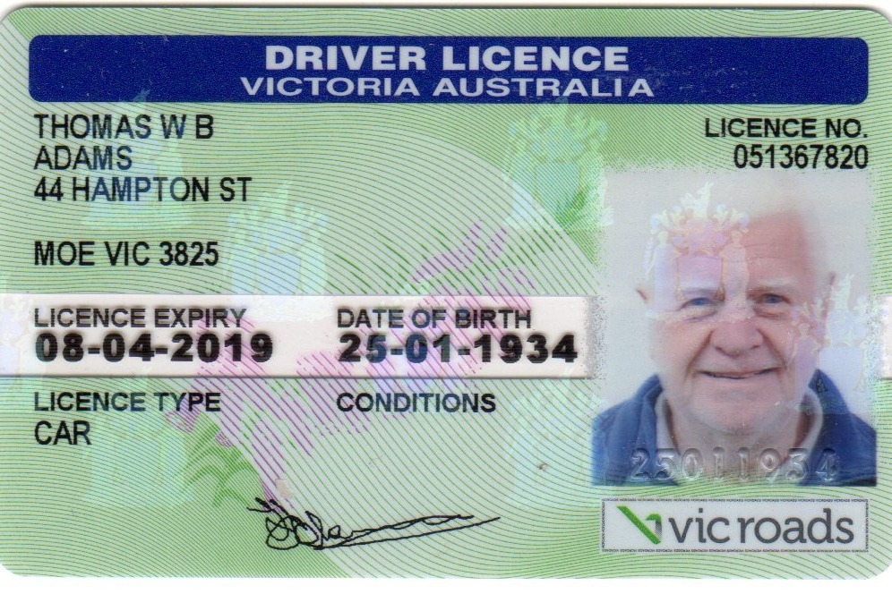 Australian drivers license in uk